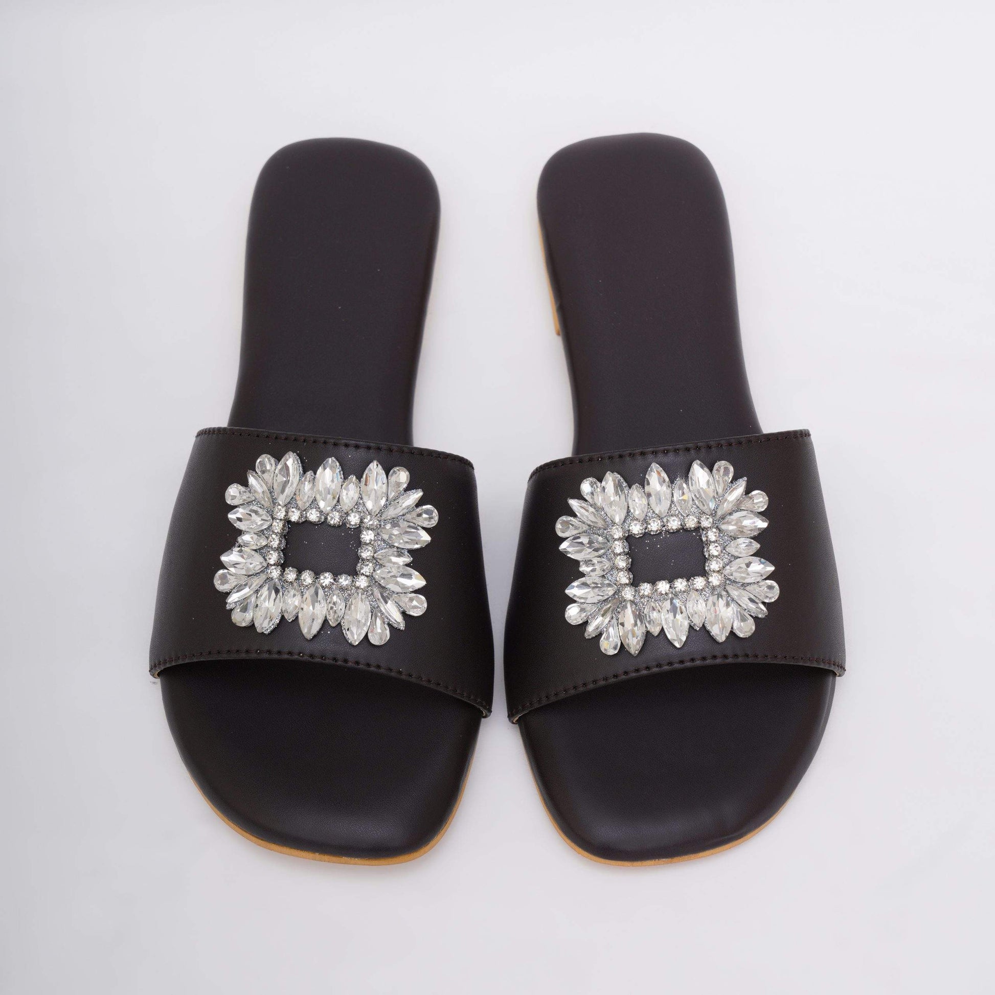 Black Brooch Flats