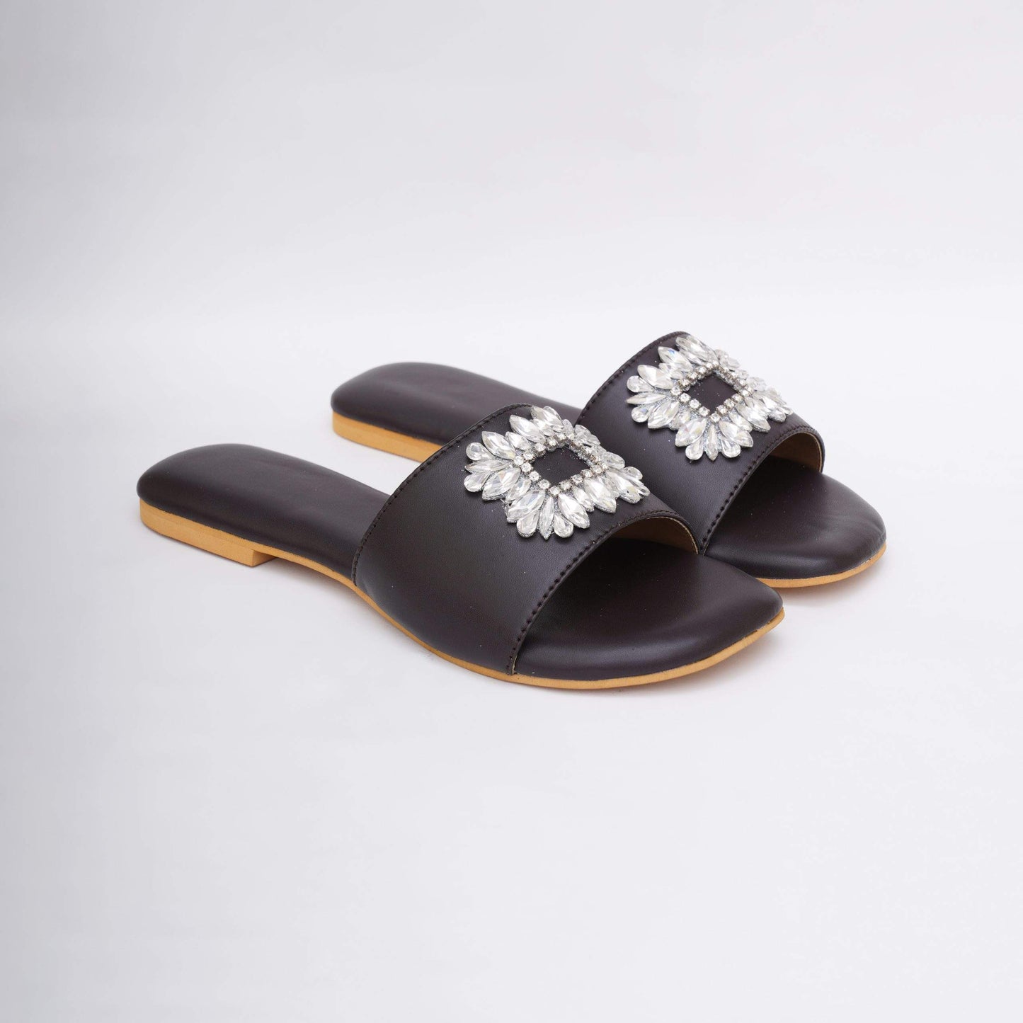 Black Brooch Flats