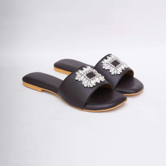 Black Brooch Flats