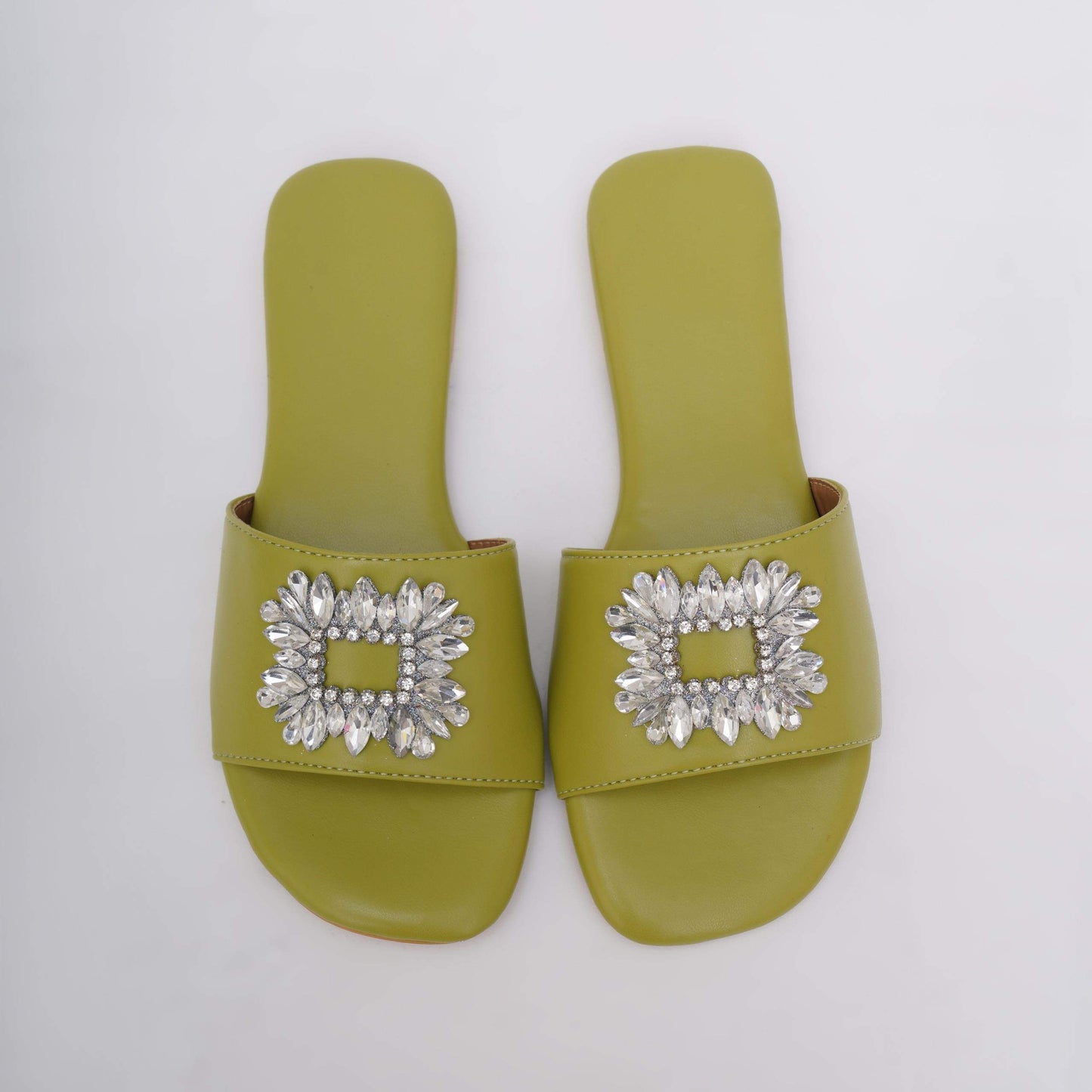 Green Brooch Flats