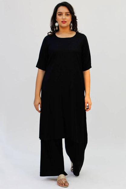 Solid Black Kurti