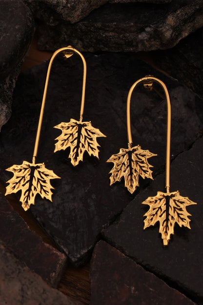 Leaf Cascade Long Earring