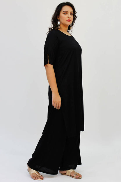 Solid Black Kurti