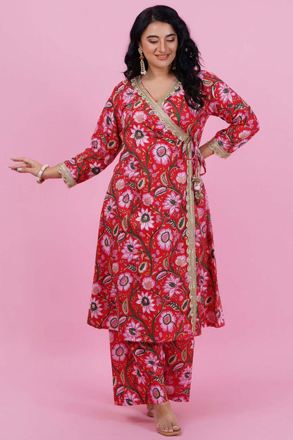 Gulaabo Angrakha Gota Patti Suit Set