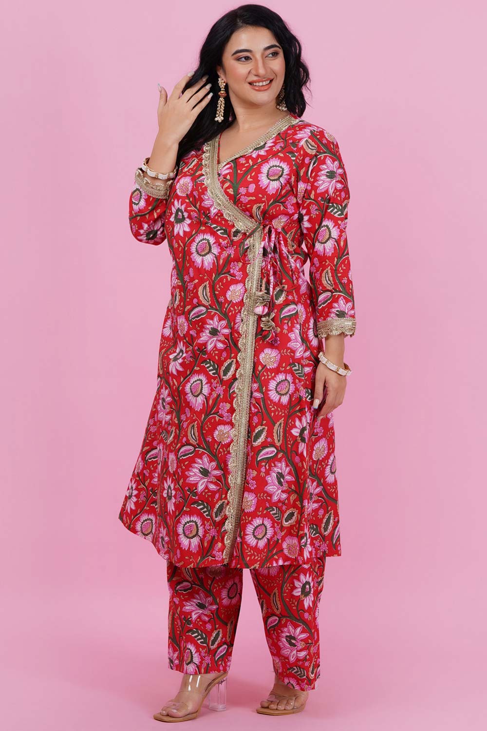 Gulaabo Angrakha Gota Patti Suit Set