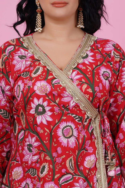 Gulaabo Angrakha Gota Patti Suit Set