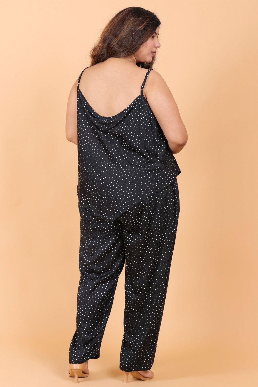 Polka Dot Print Co-ords Set ,nightwear set for women , nightsuit for women latest