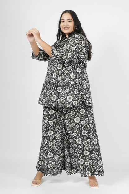 Fusion Floral Black Co-Ord Set