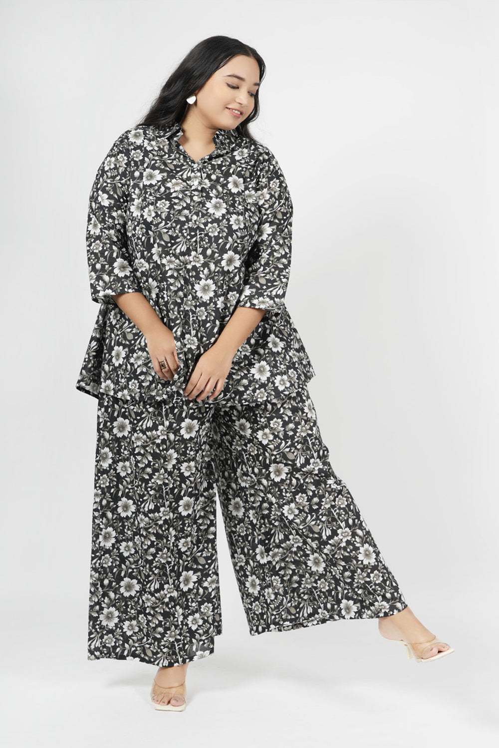 Fusion Floral Black Co-Ord Set