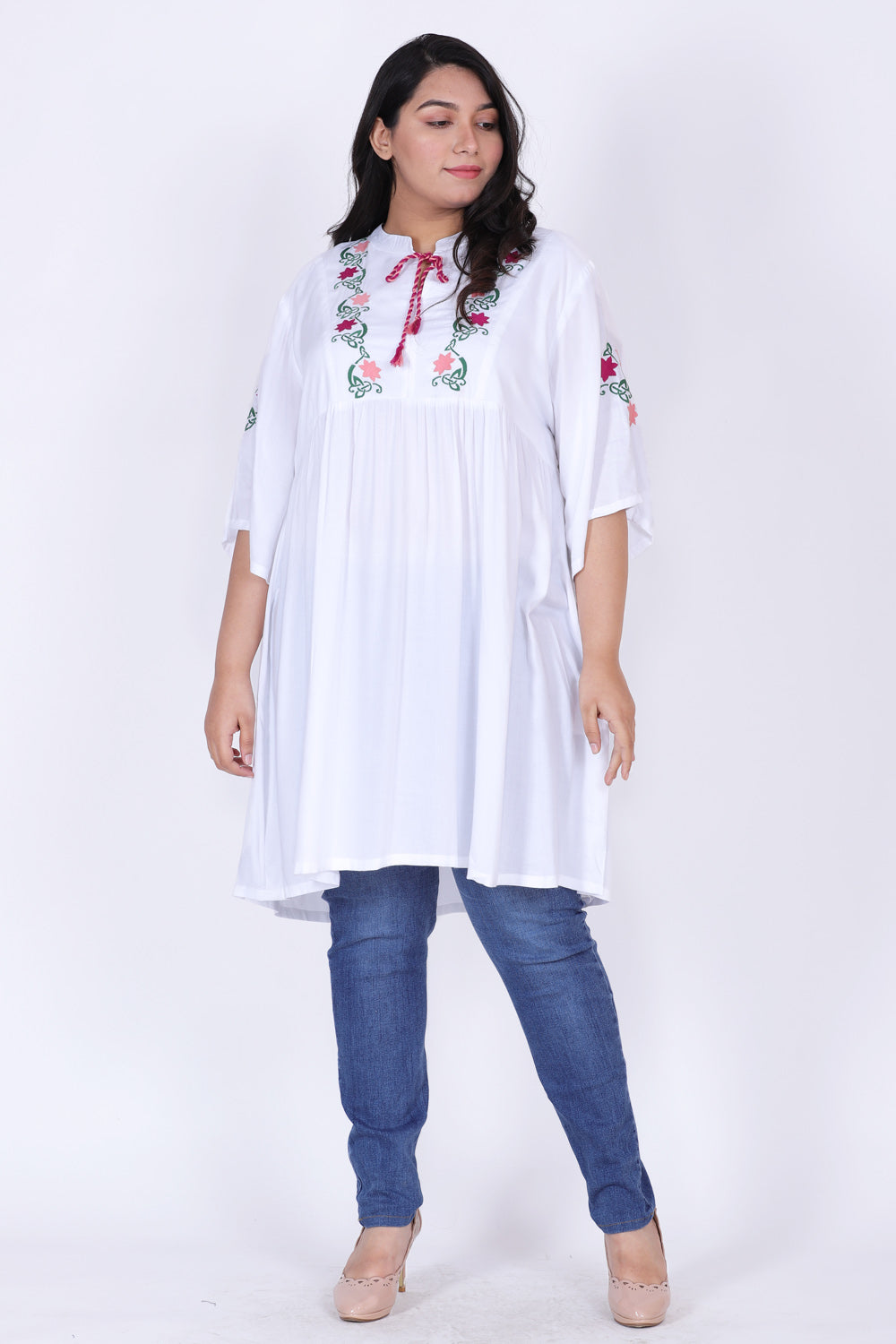 White Embroidered Tunic