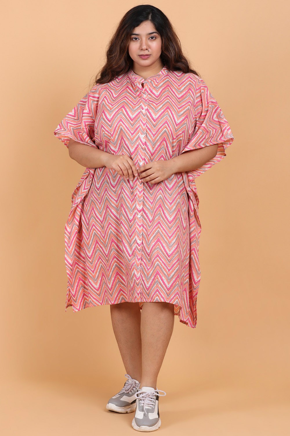 Printed Kaftan Style Dress