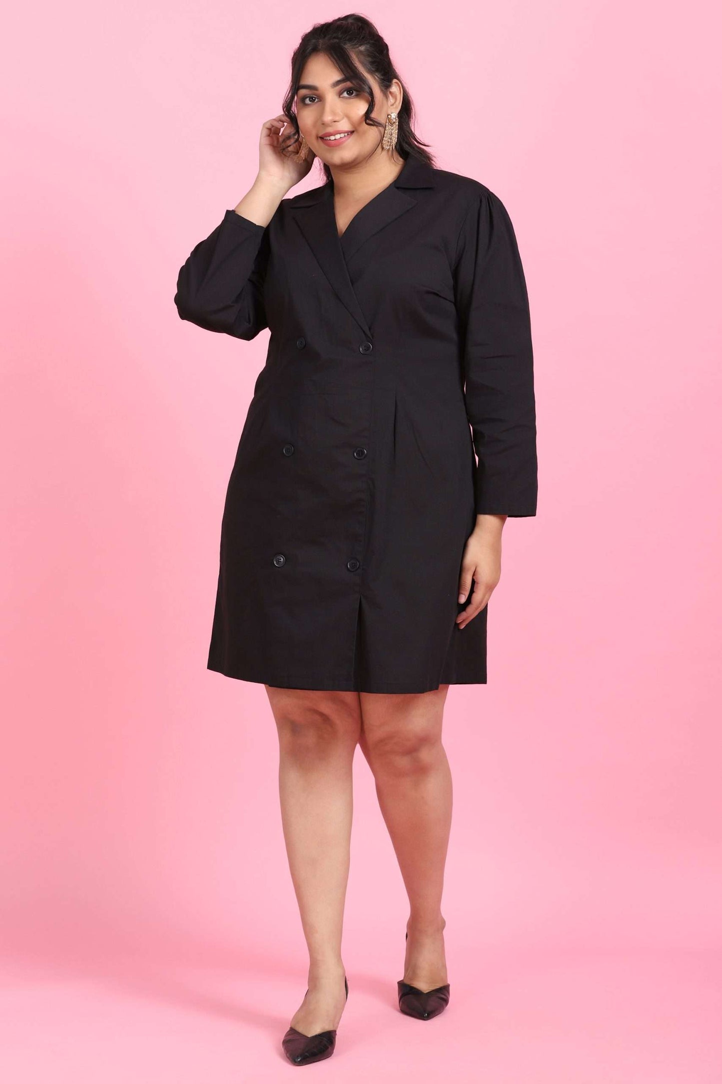 Black Trench Coat Dress