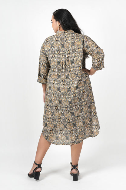 Prismatic Printed Shirt Dress