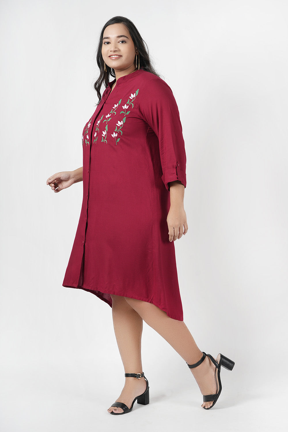 Cherry Blush Embroidered Dress