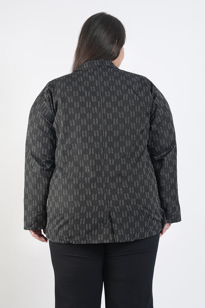 Black Smoke Ikat Jacket