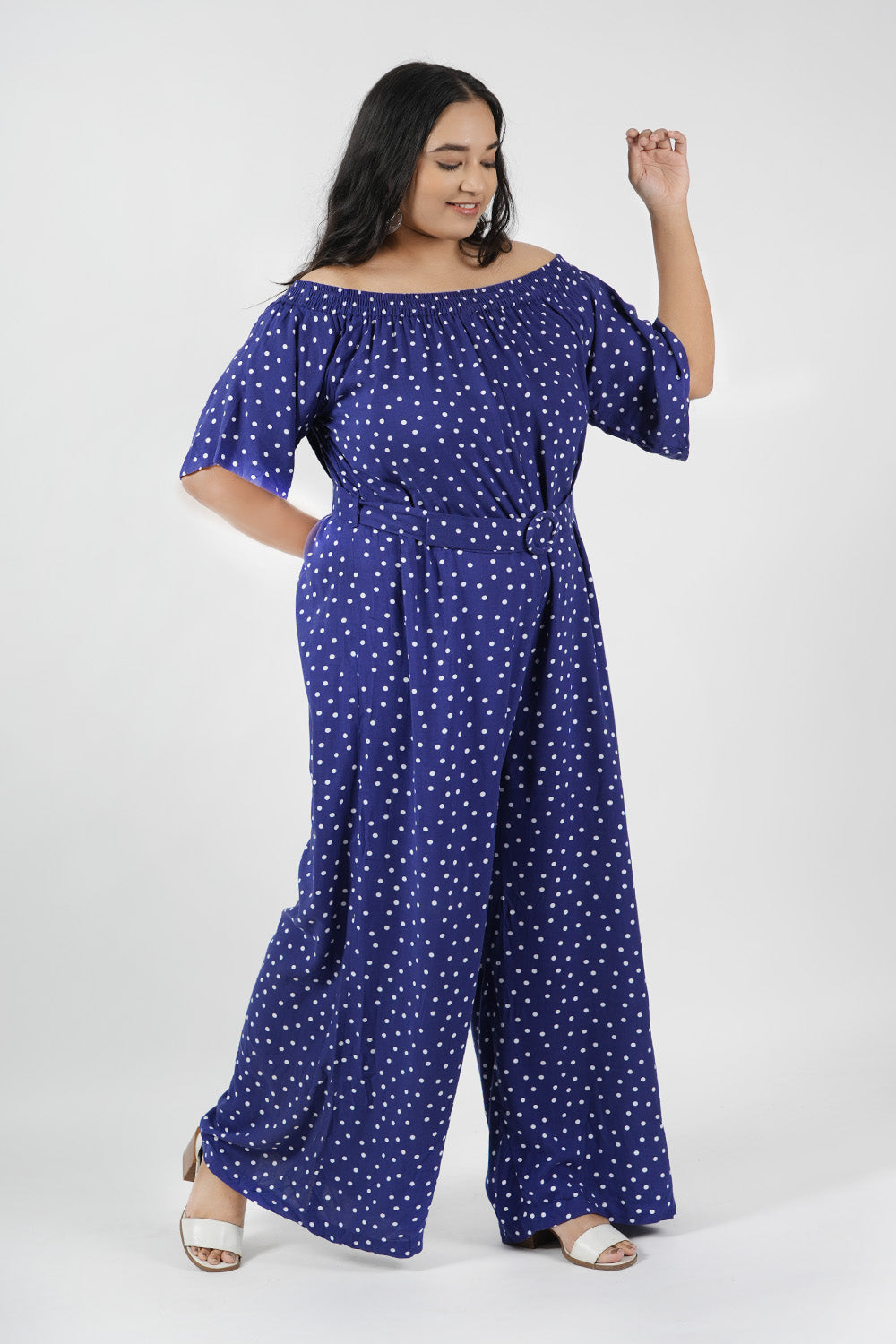 Fuzz Fleck Off-Shoulder Jumpsuit