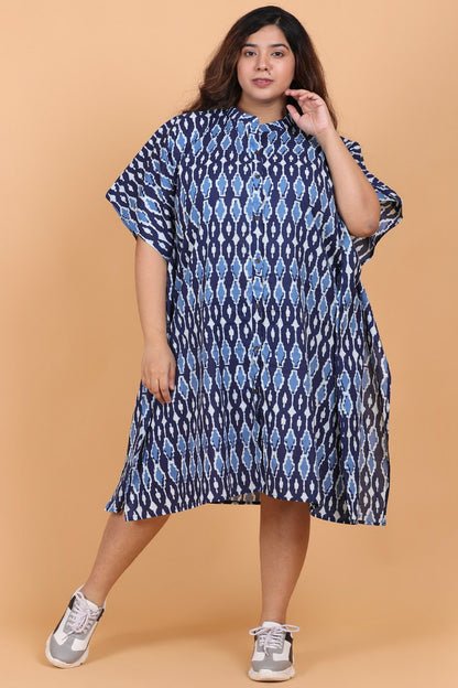 Block Print Kaftan Dress