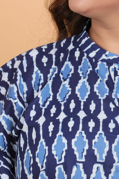 Block Print Kaftan Dress