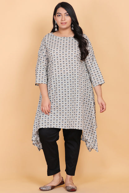 Asymmetric Cotton Kurti