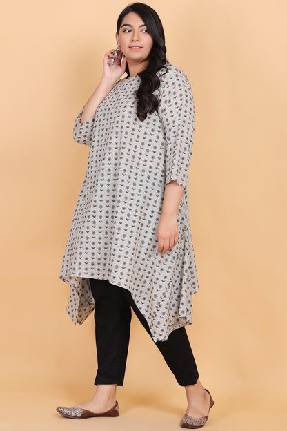 Asymmetric Cotton Kurti