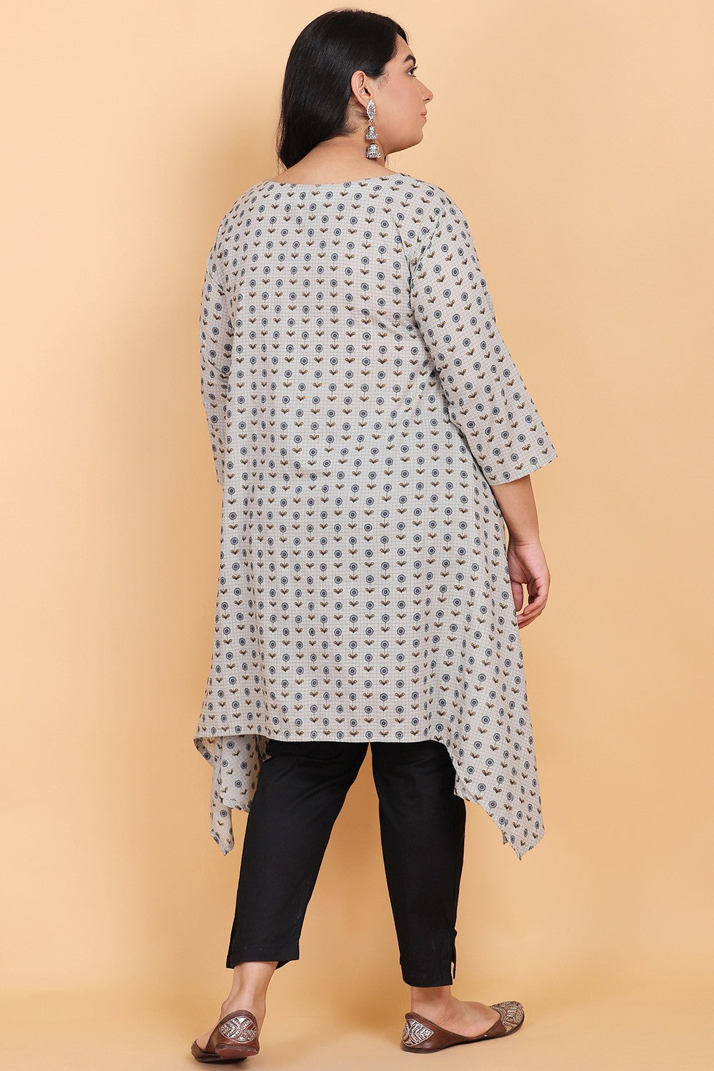 Asymmetric Cotton Kurti