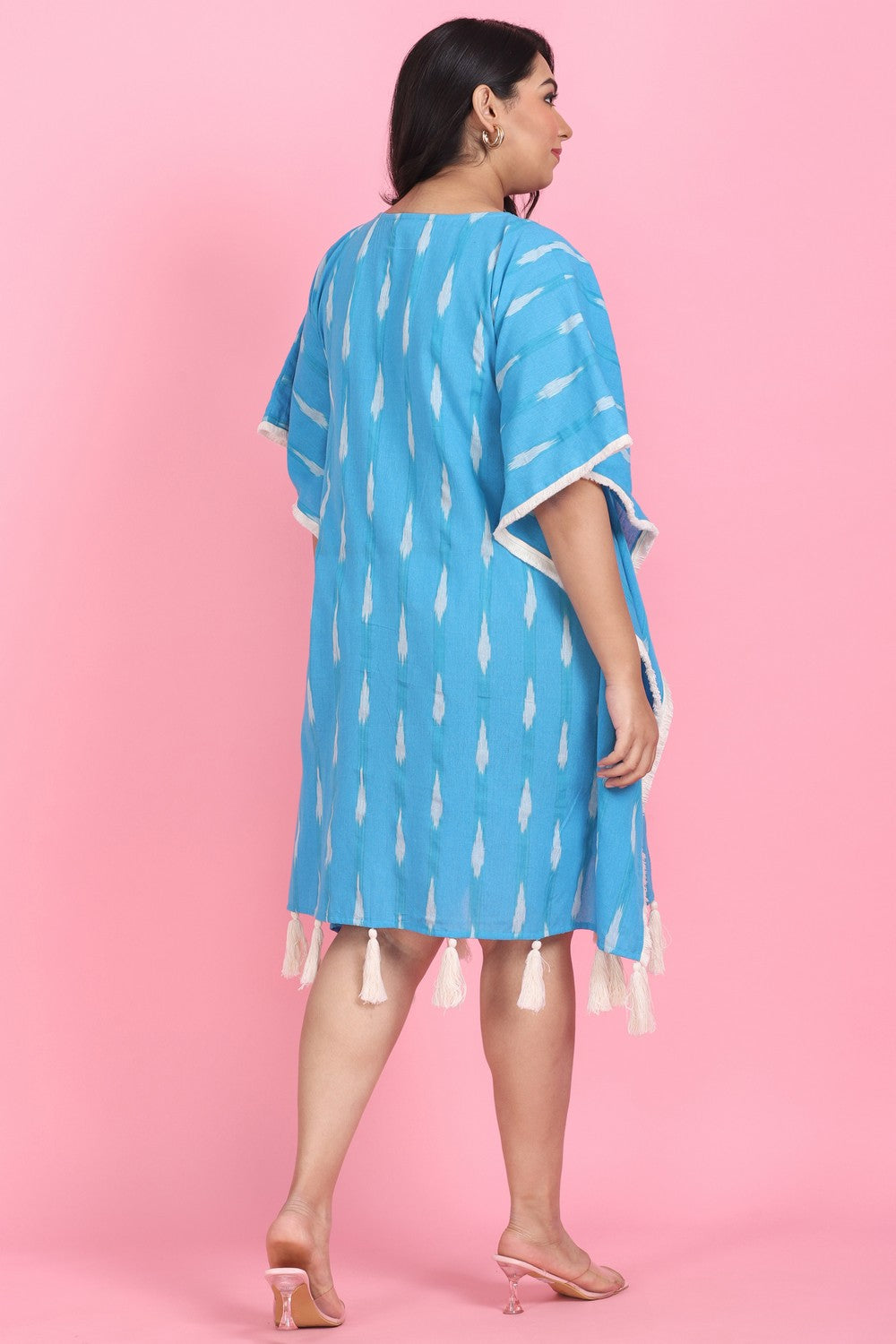 Breezy Blue Tassel Kaftan