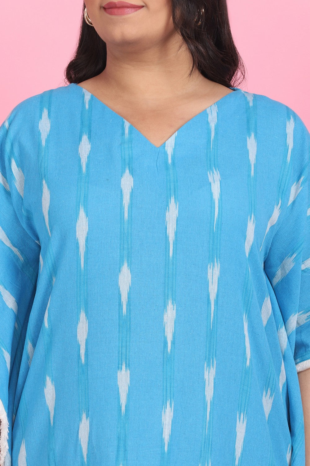 Breezy Blue Tassel Kaftan