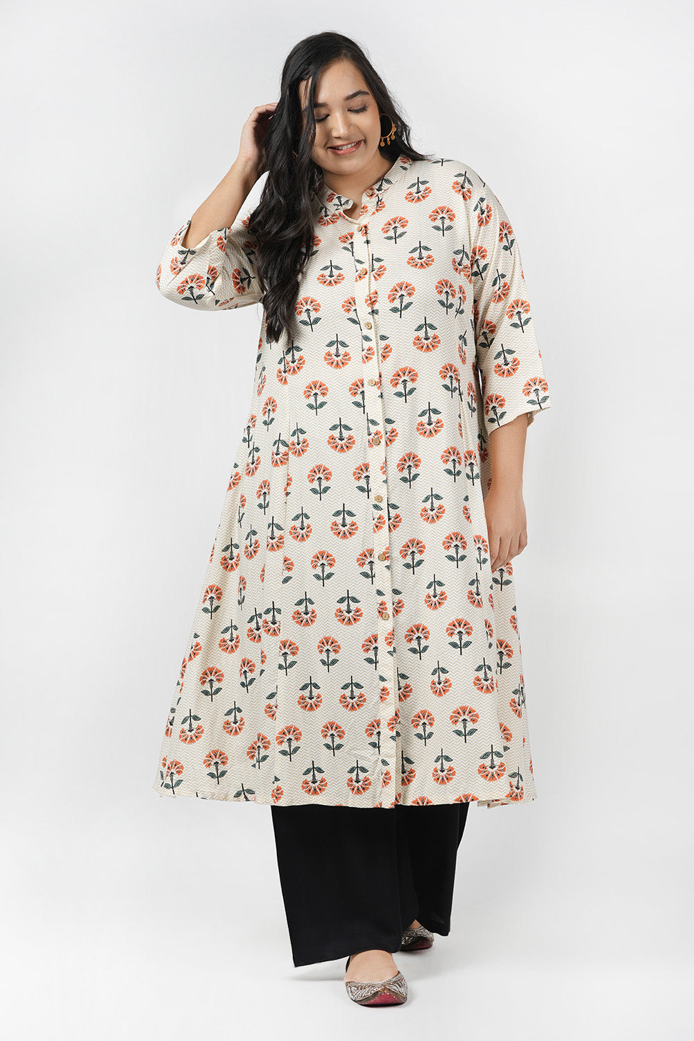 Delight Floral A Line Kurti