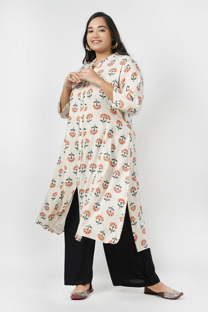 Delight Floral A Line Kurti