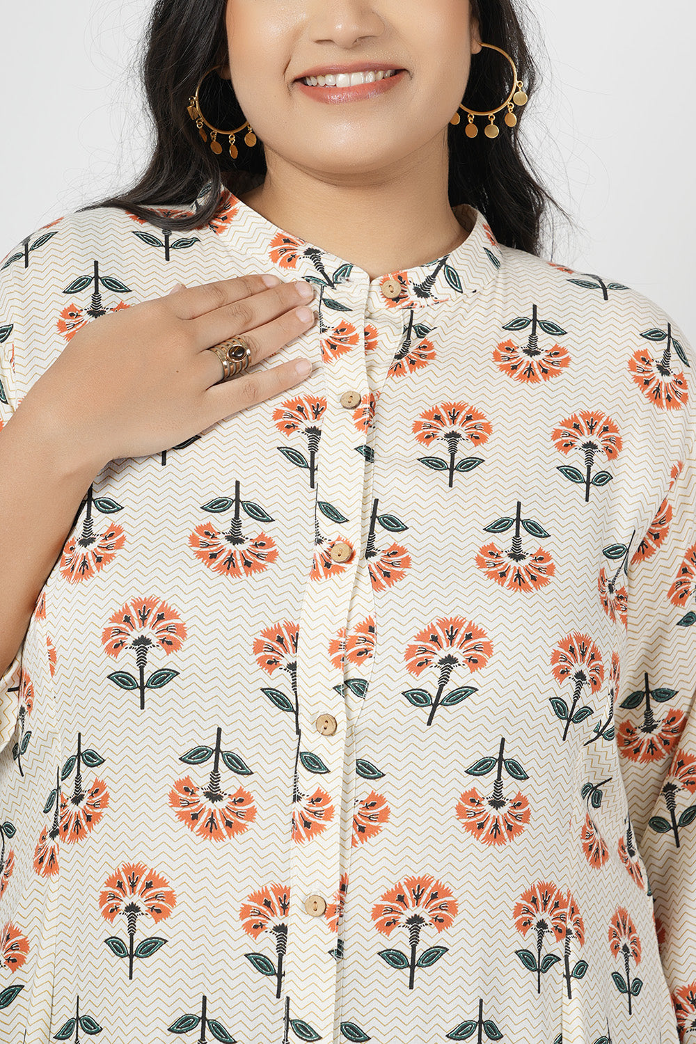 Delight Floral A Line Kurti