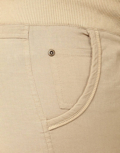 Beige Linen Trouser