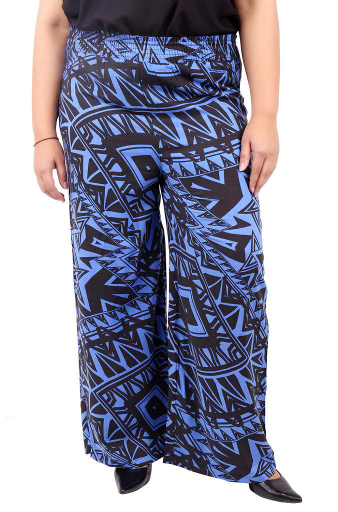 Blue Black Printed Jogger