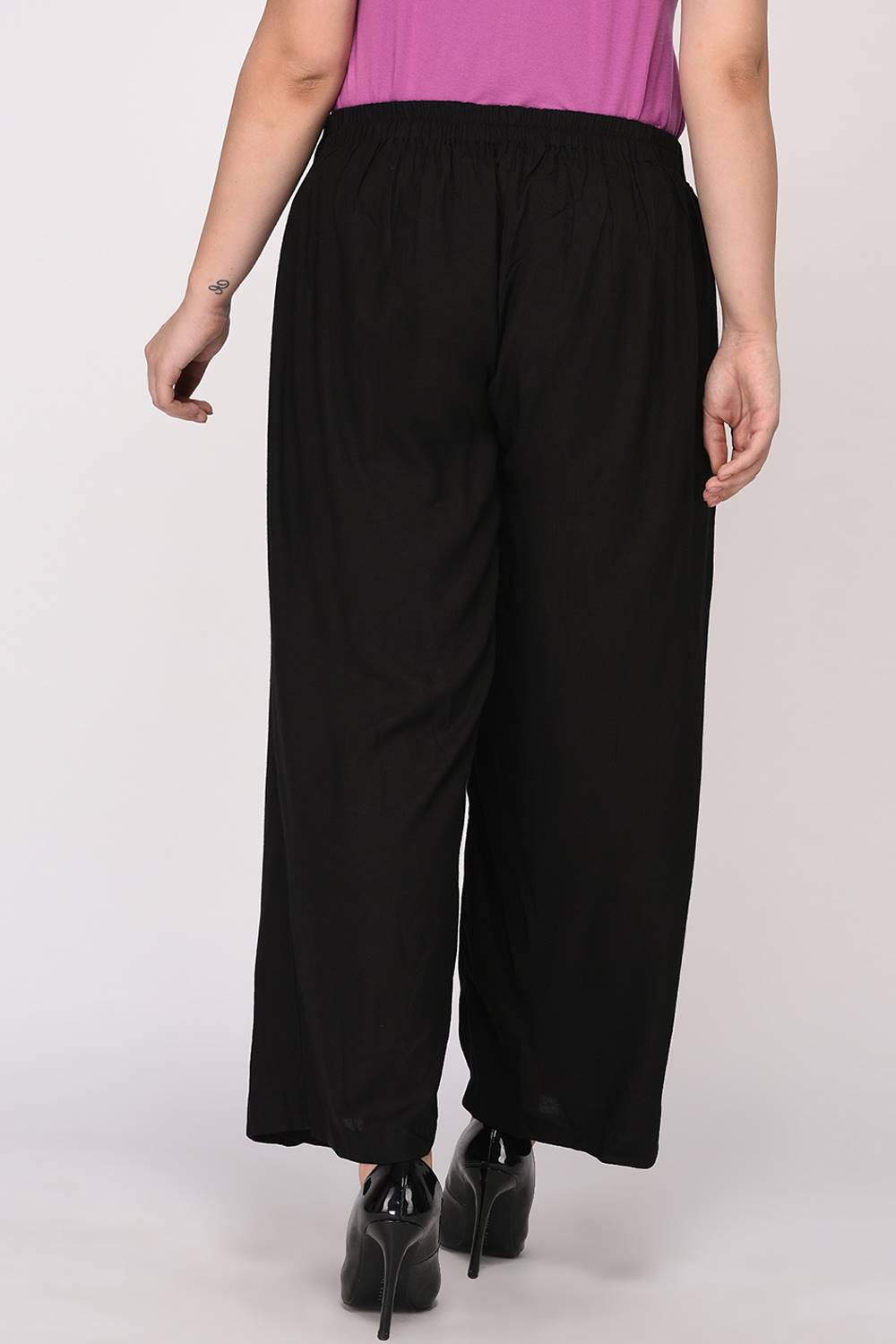 Black Wrap Trouser