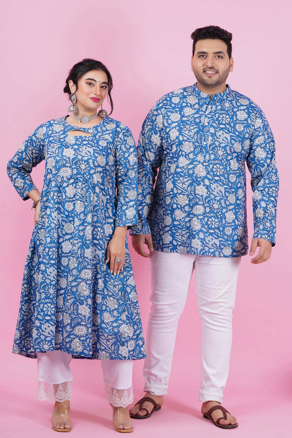 Blossom Blue Twining Couple Set