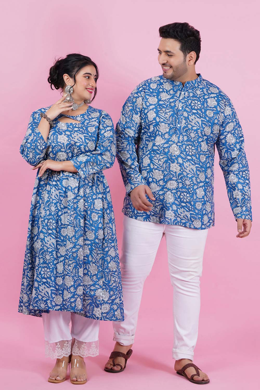 Blossom Blue Twining Couple Set