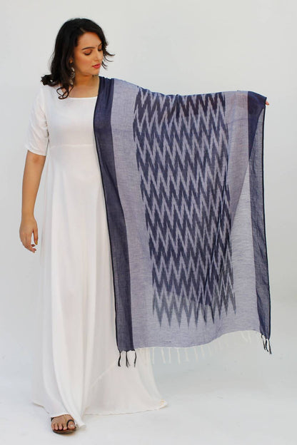 Blue Ikat Dupatta5