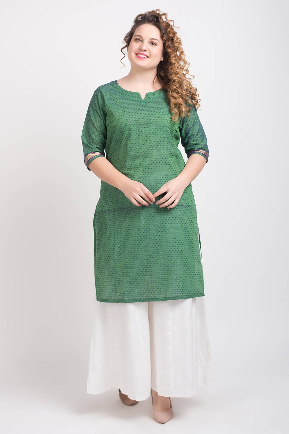 Green Dobby Kurti