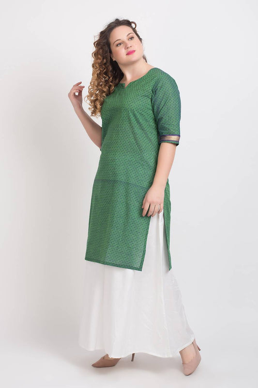 Green Dobby Kurti