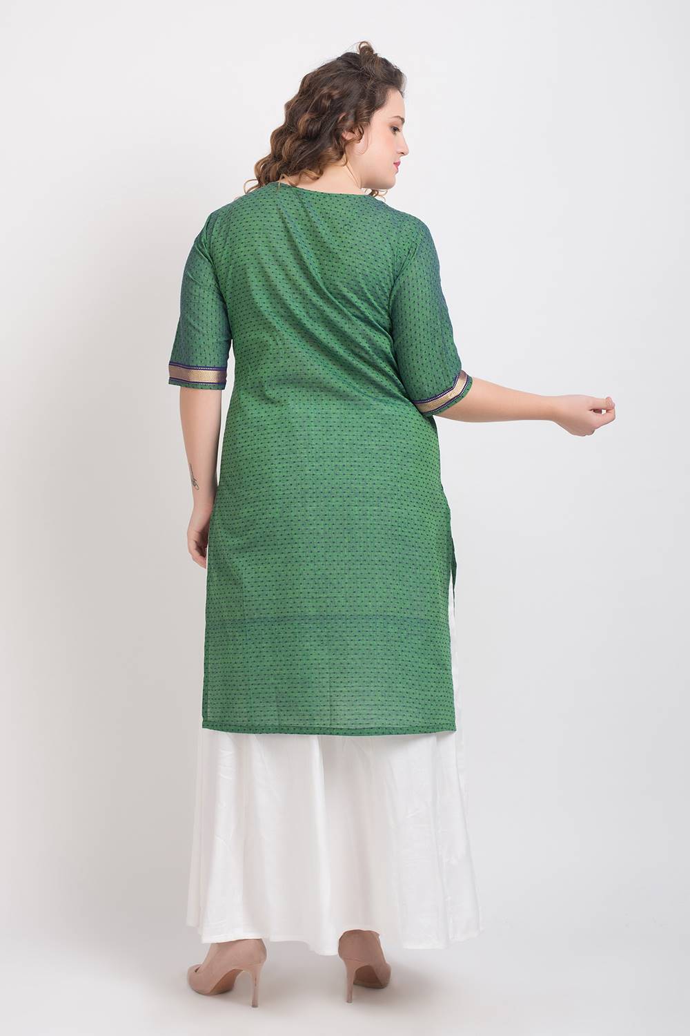 Green Dobby Kurti