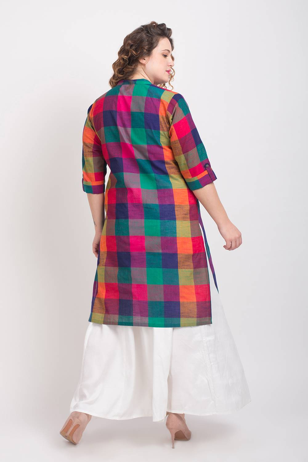 Checks Long Kurta