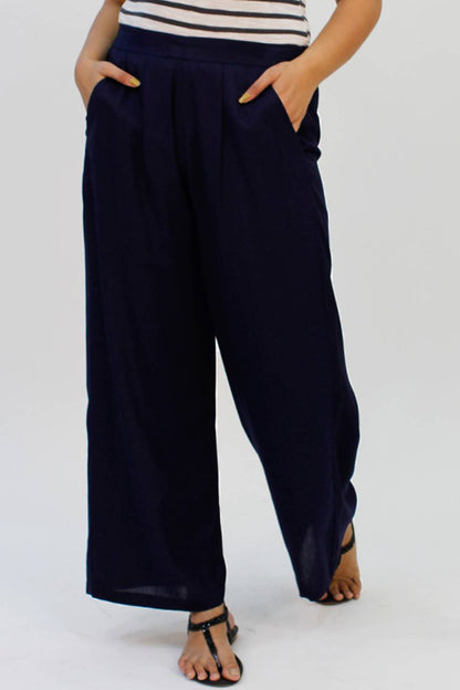 Solid Blue Trouser