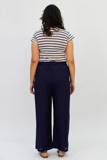 Solid Blue Trouser