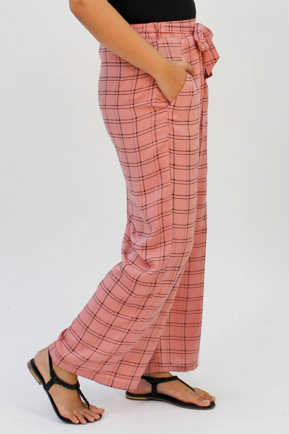 Pink Check Trouser