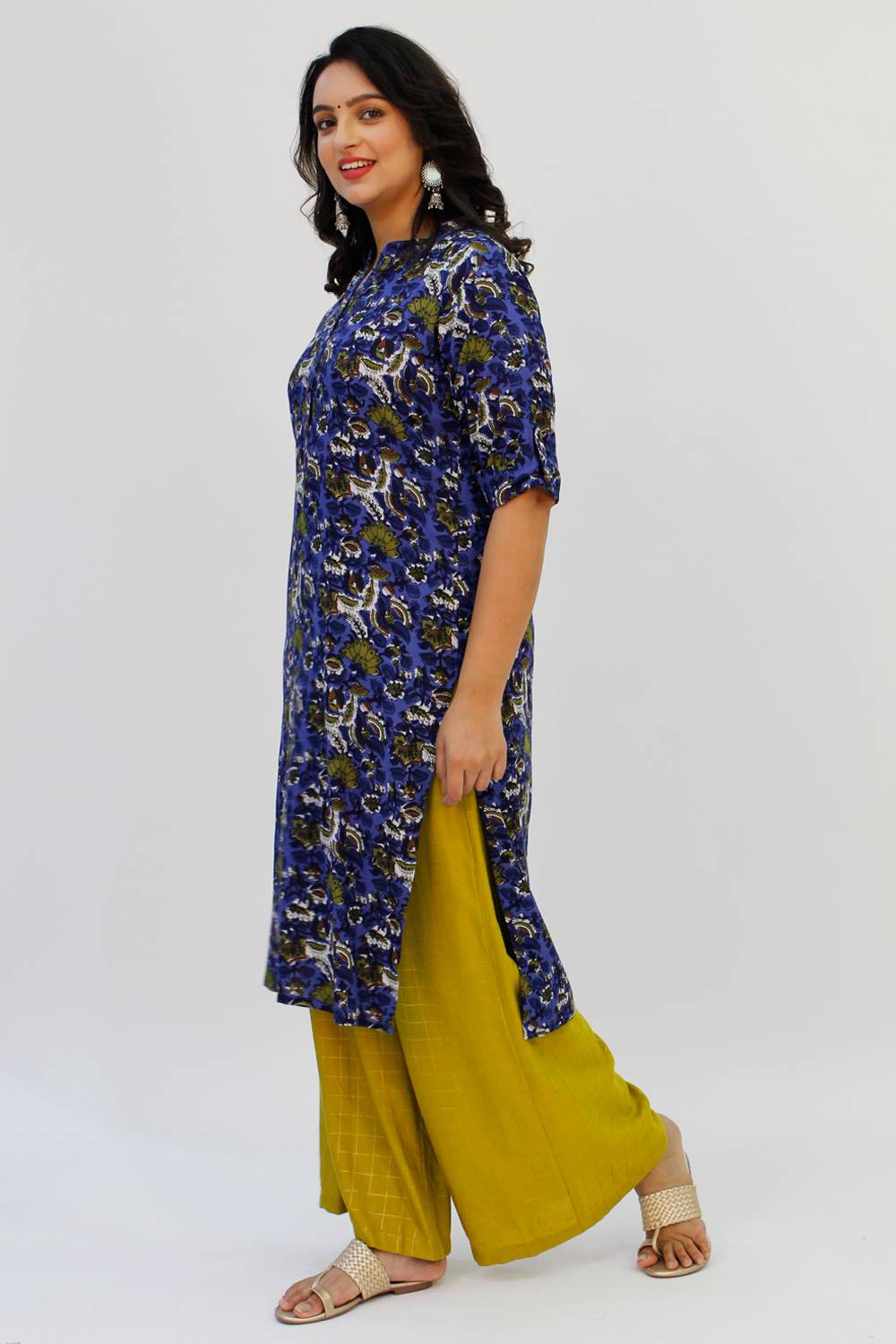 Blue Printed Kurta