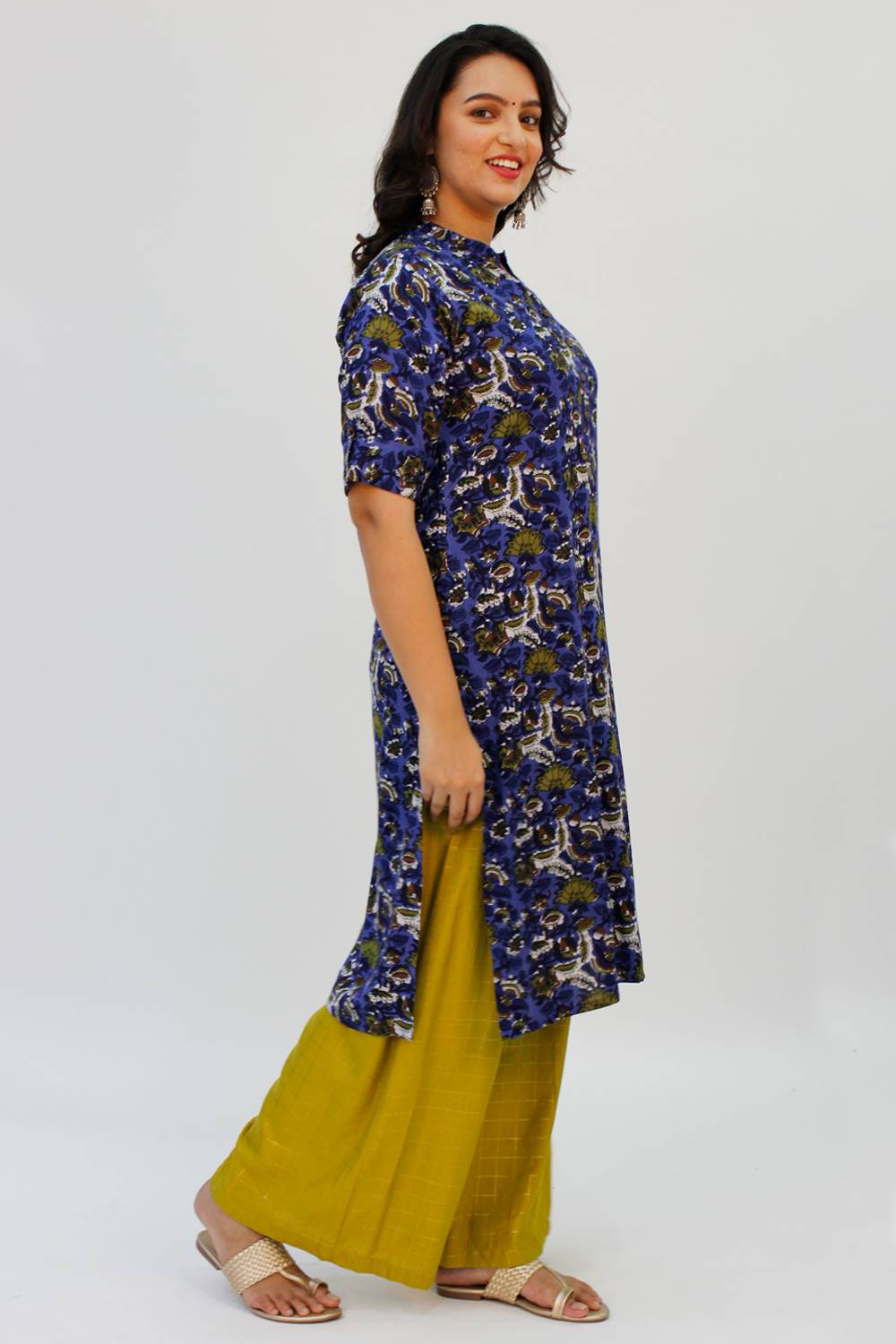 Blue Printed Kurta