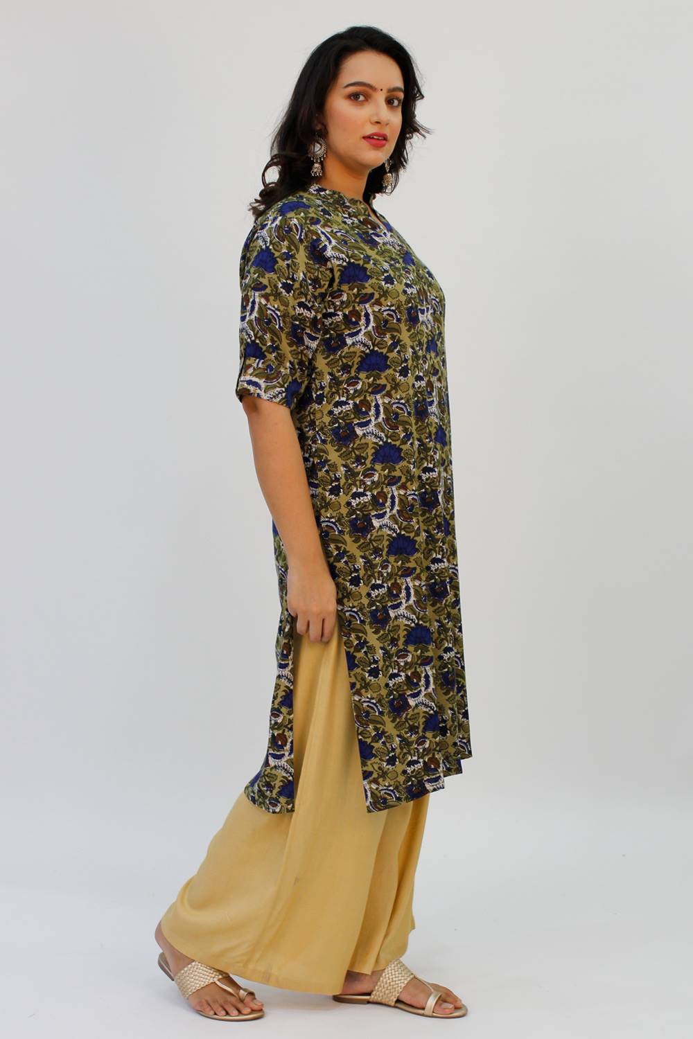 Green Printed Kurta5