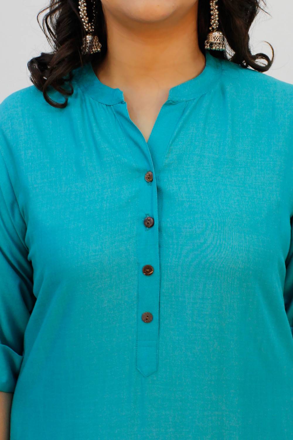 Turquoise Printed Kurta8