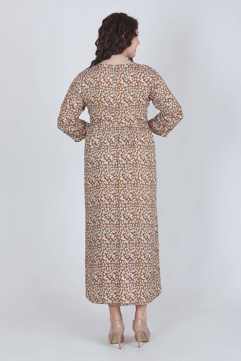 Printed Brown Anarkali