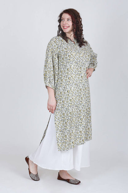 Floral Printed Long Kurti