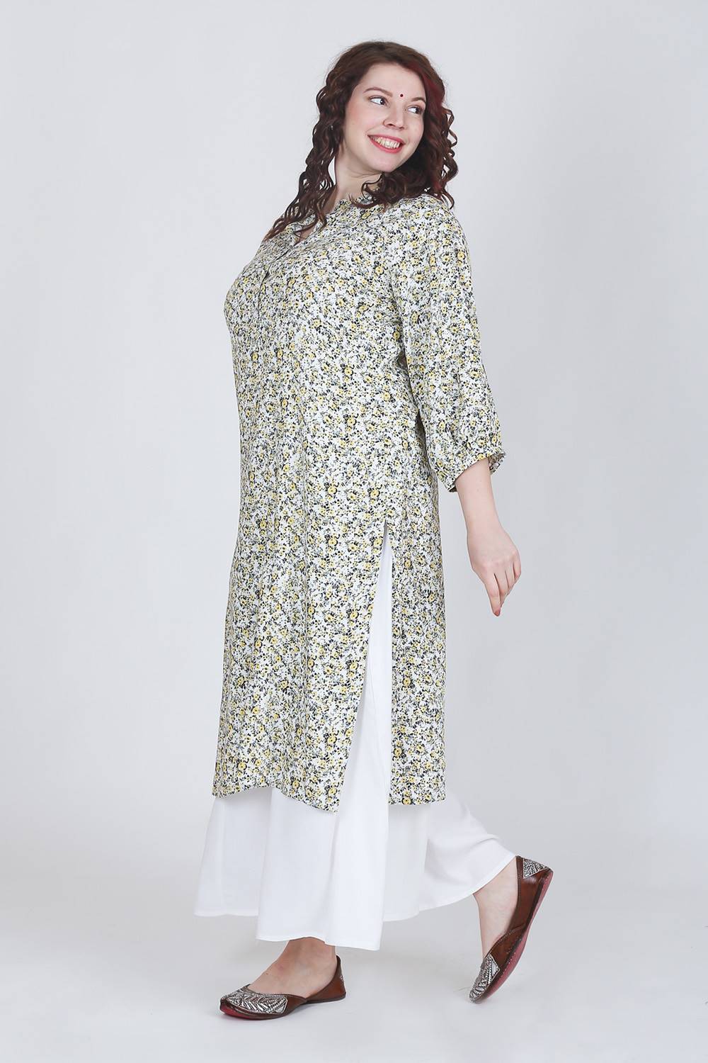 Floral Printed Long Kurti